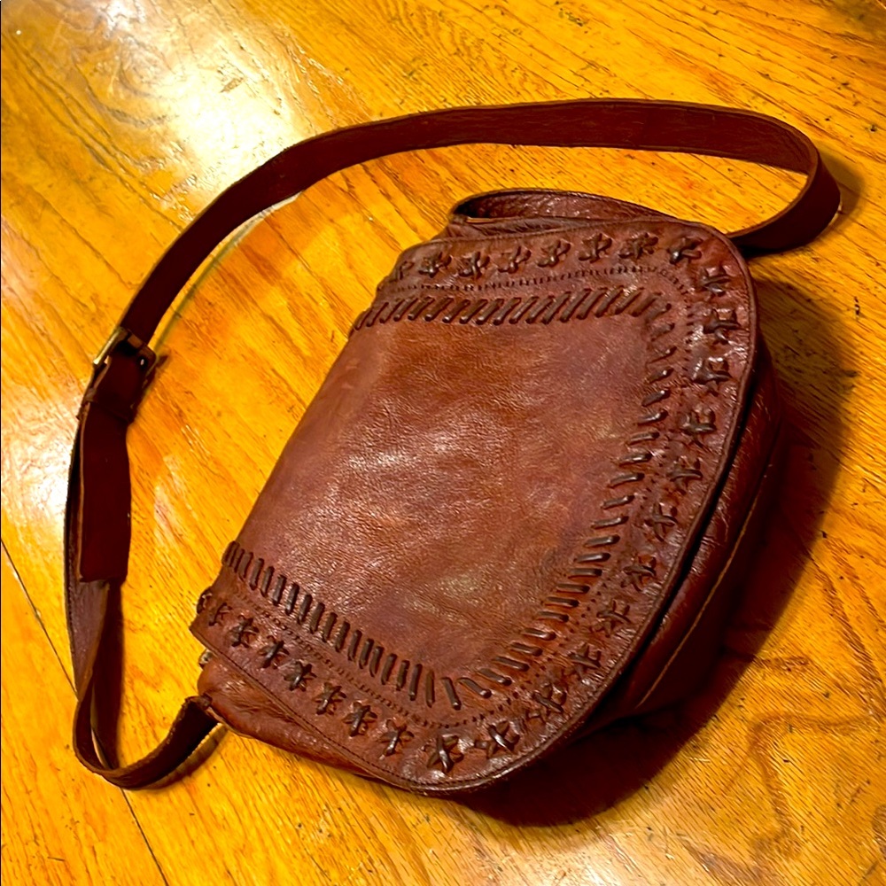 Brown Leather Crossbody Bag